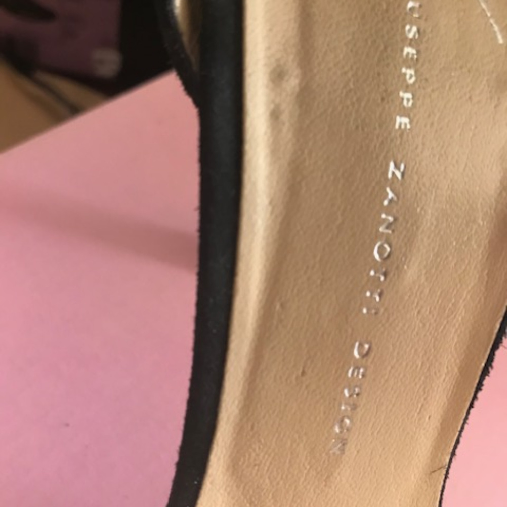 Giuseppe Zanotti Black Open Toe Shoes - 38 - Picture 7 of 7